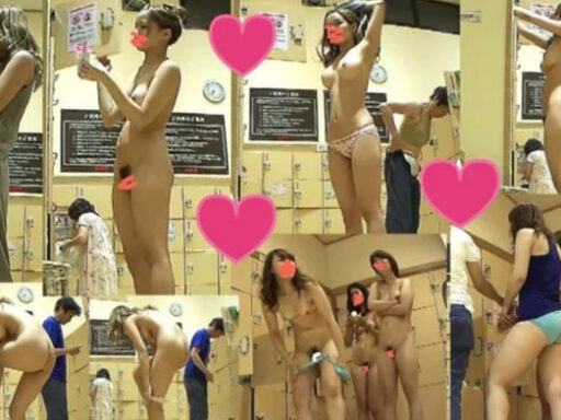 イケてる美女の脱衣所！みなさんすっぽんぽん！