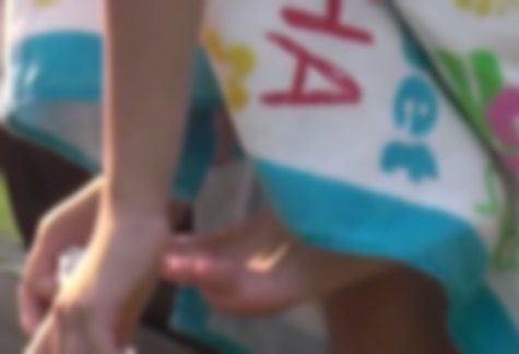 噴水で水遊びするＳ達