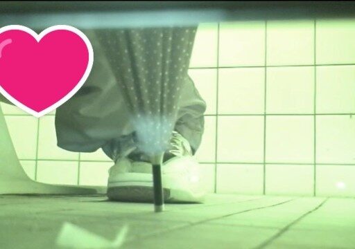 体育館トイレ潜入手撮り　前アングル　暗視編